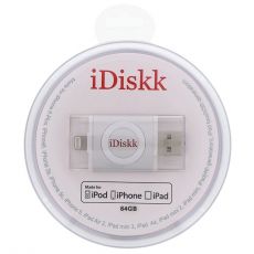 iDiskk ID64S Flash disk 64 GB 2v1 IDISKK pre Apple iPhone/MacBook a ďalšie - Lightning/USB – Silver